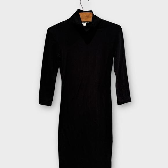 James Perse Turtleneck Long Sleeve Dress Size 1 - Picture 3 of 7